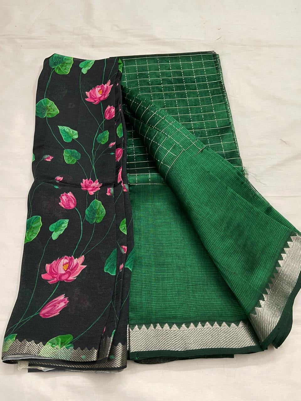 Mangalagiri silk+cottonsaree