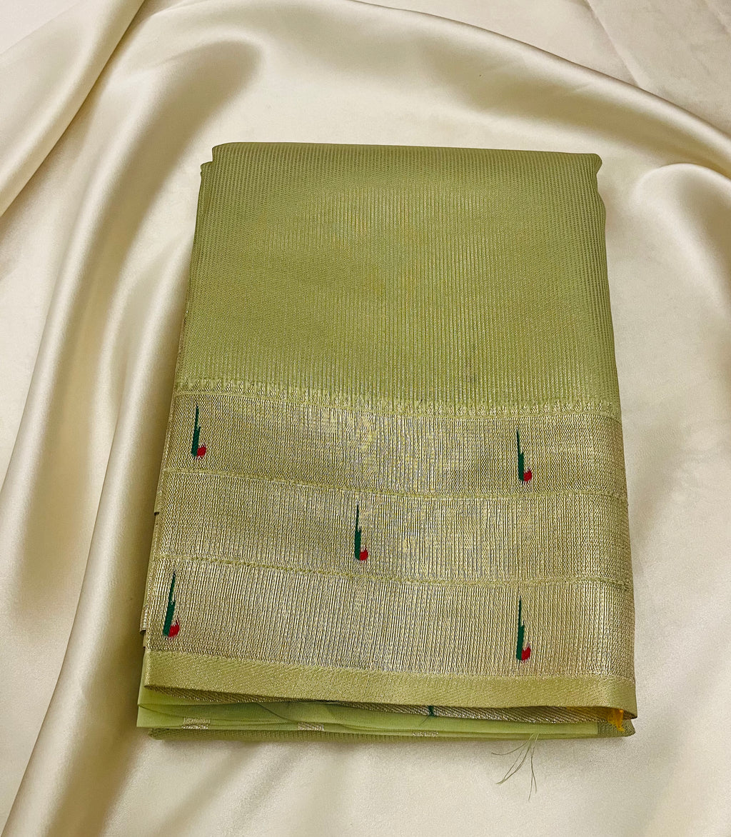 Semi organza paithani silk