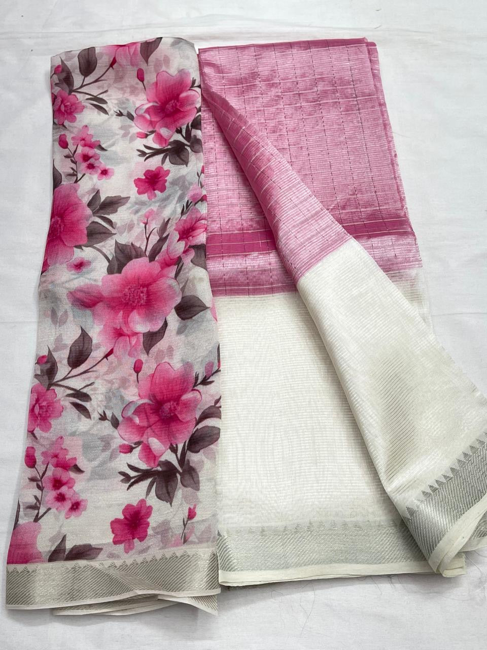 Mangalagiri silk+cottonsaree