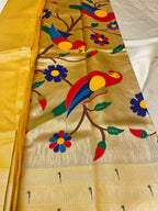 Semi organza paithani silk