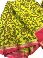 Semi Mysore crepe silk printed