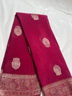 Banarasi semi georgette saree